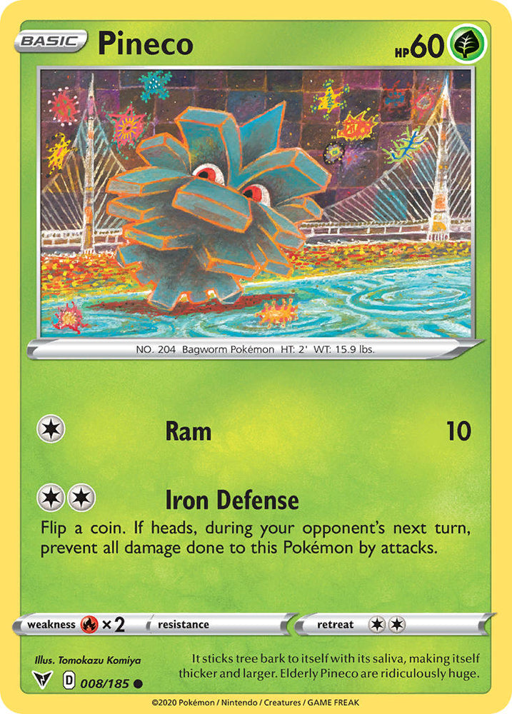 Pineco (008/185) [Sword & Shield: Vivid Voltage] Pokémon