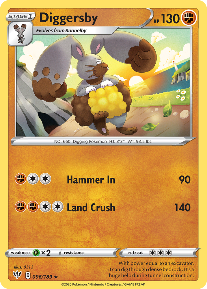 Diggersby (096/189) [Sword & Shield: Darkness Ablaze] Pokémon
