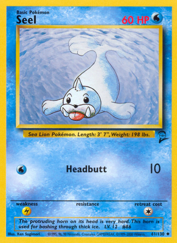Seel (61/130) [Base Set 2] Pokémon