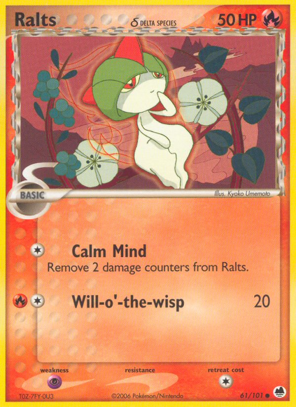 Ralts (61/101) (Delta Species) [EX: Dragon Frontiers] Pokémon