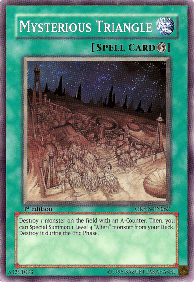 Mysterious Triangle [CRMS-EN062] Common Yu-Gi-Oh!