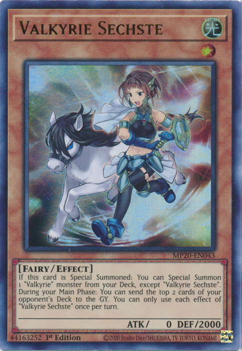 Valkyrie Sechste [MP20-EN043] Ultra Rare Yu-Gi-Oh!