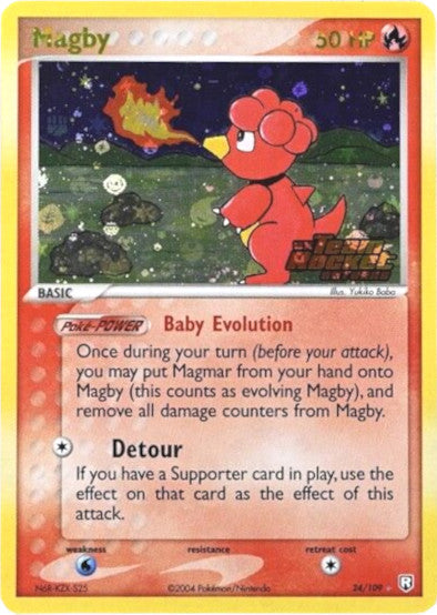 Magby (24/109) (Stamped) [EX: Team Rocket Returns] Pokémon