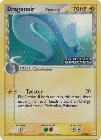 Dragonair (42/113) (Delta Species) (Stamped) [EX: Delta Species] Pokémon