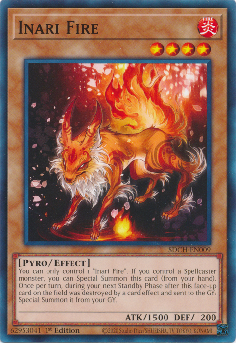Inari Fire [SDCH-EN009] Common Yu-Gi-Oh!