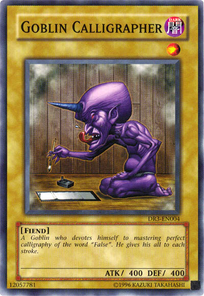 Goblin Calligrapher [DR3-EN004] Common Yu-Gi-Oh!