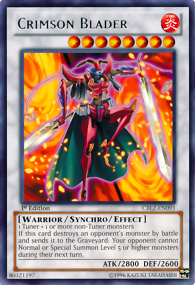 Crimson Blader [CBLZ-EN093] Rare Yu-Gi-Oh!