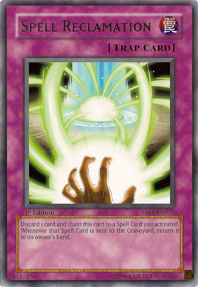 Spell Reclamation [TAEV-EN076] Rare Yu-Gi-Oh!