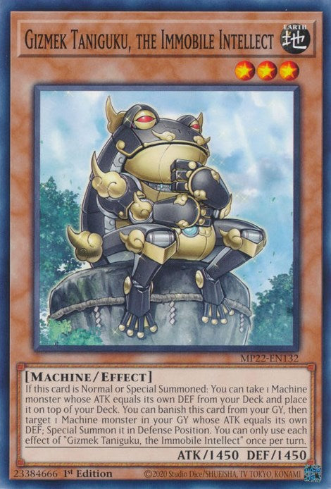 Gizmek Taniguku, the Immobile Intellect [MP22-EN132] Common Yu-Gi-Oh!