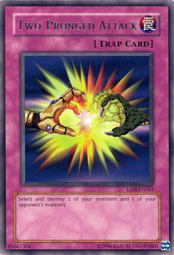 Two-Pronged Attack [LOB-EN061] Rare Yu-Gi-Oh!
