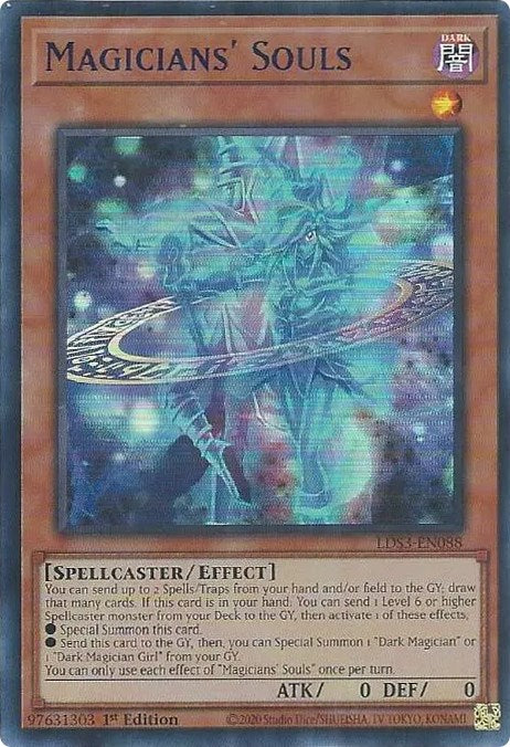 Magicians' Souls (Blue) [LDS3-EN088] Ultra Rare Yu-Gi-Oh!