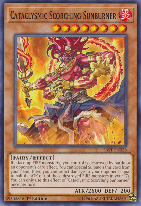 Cataclysmic Scorching Sunburner [SAST-EN028] Common Yu-Gi-Oh!
