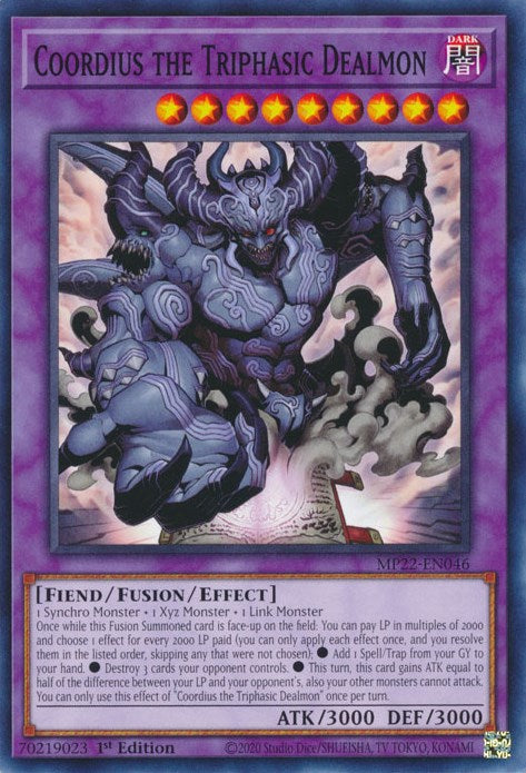 Coordius the Triphasic Dealmon [MP22-EN046] Common Yu-Gi-Oh!