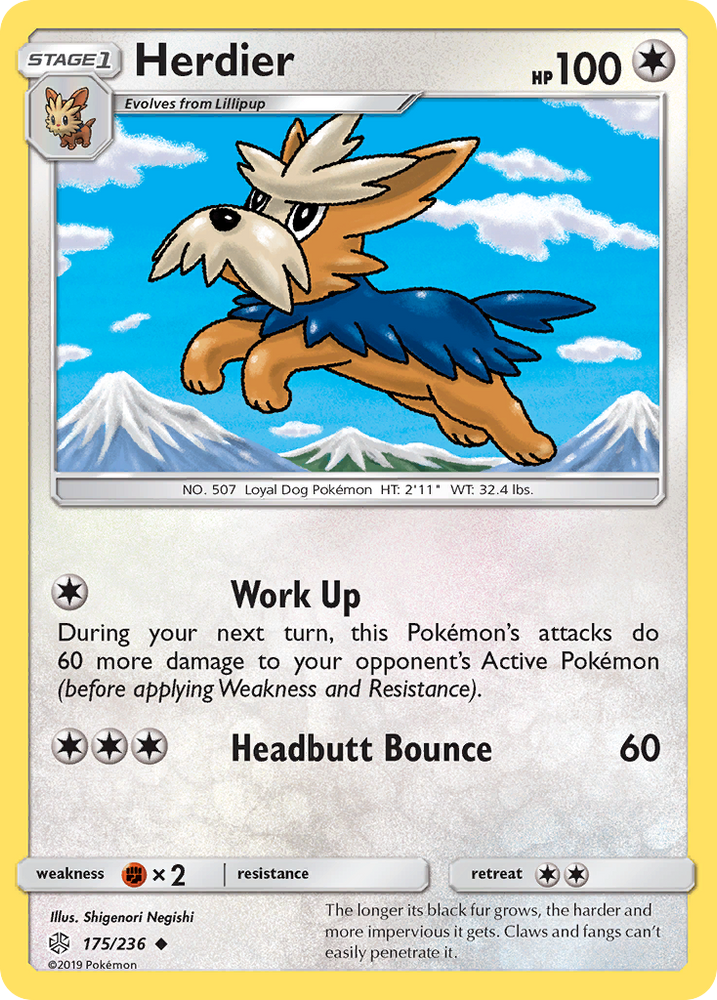 Herdier (175/236) [Sun & Moon: Cosmic Eclipse] Pokémon