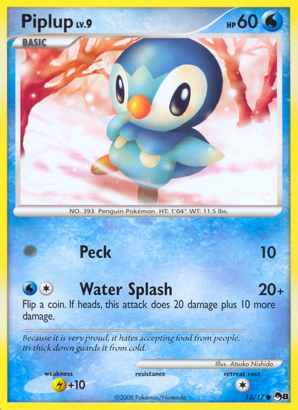 Piplup (15/17) [POP Series 8] Pokémon