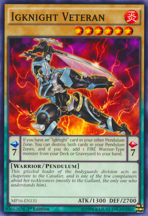 Igknight Veteran [MP16-EN131] Common Yu-Gi-Oh!