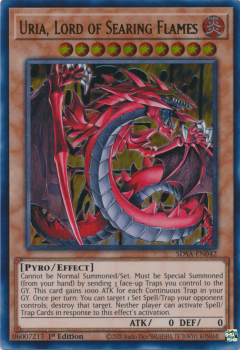 Uria, Lord of Searing Flames [SDSA-EN042] Ultra Rare Yu-Gi-Oh!