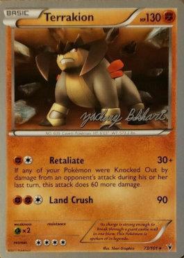 Terrakion (73/101) (CMT - Zachary Bokhari) [World Championships 2012] Pokémon
