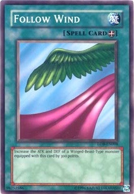 Follow Wind [LOB-EN098] Common Yu-Gi-Oh!
