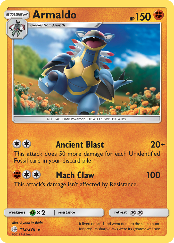 Armaldo (112/236) [Sun & Moon: Cosmic Eclipse] Pokémon