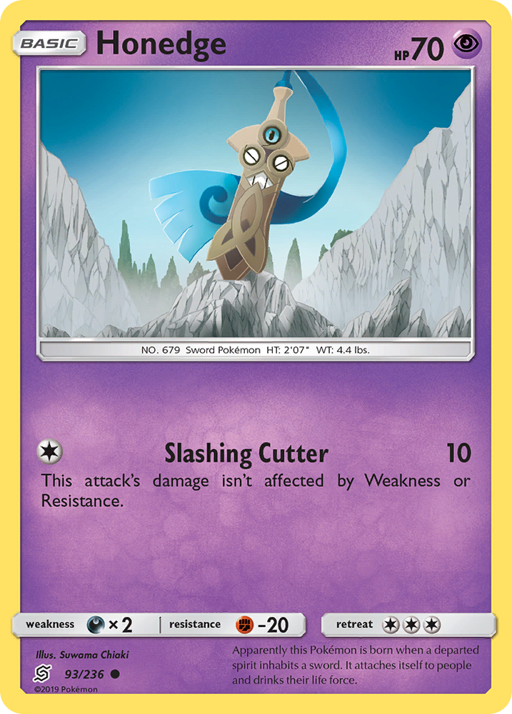 Honedge (93/236) [Sun & Moon: Unified Minds] Pokémon
