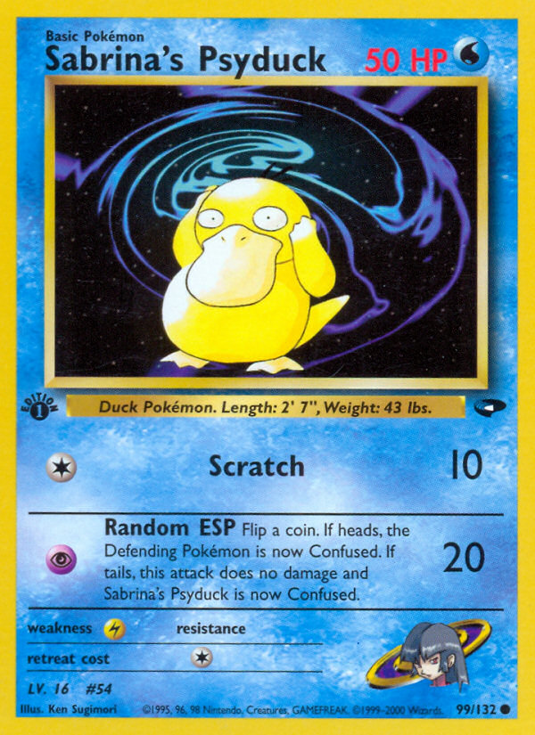Sabrina's Psyduck (99/132) [Gym Challenge 1st Edition] Pokémon