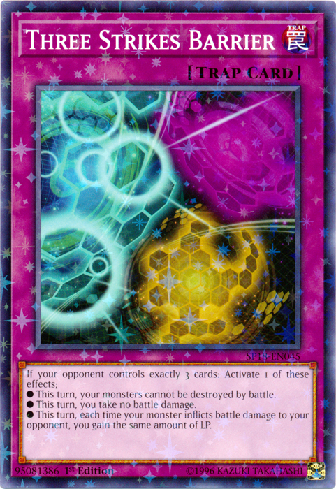 Three Strikes Barrier [SP18-EN045] Starfoil Rare Yu-Gi-Oh!