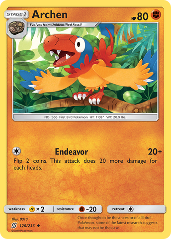 Archen (120/236) [Sun & Moon: Unified Minds] Pokémon