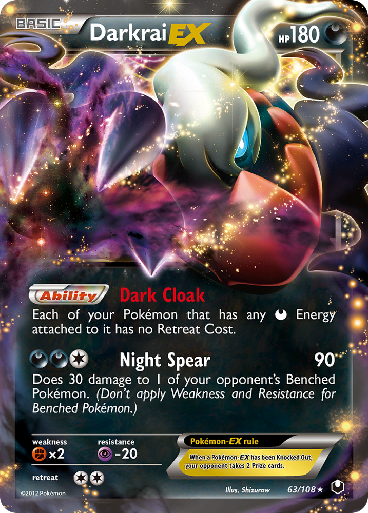 Darkrai EX (63/108) [Black & White: Dark Explorers] Pokémon