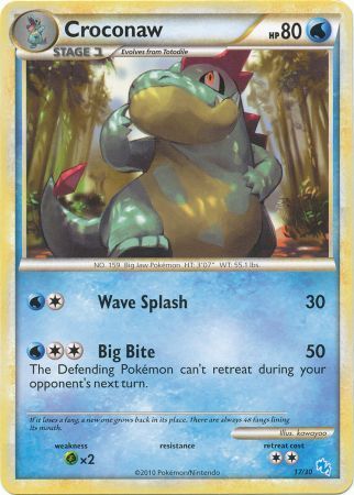 Croconaw (17/30) [HeartGold & SoulSilver: Trainer Kit - Gyarados] Pokémon