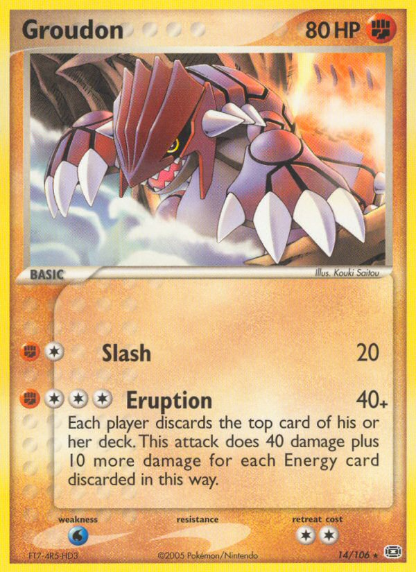 Groudon (14/106) [EX: Emerald] Pokémon