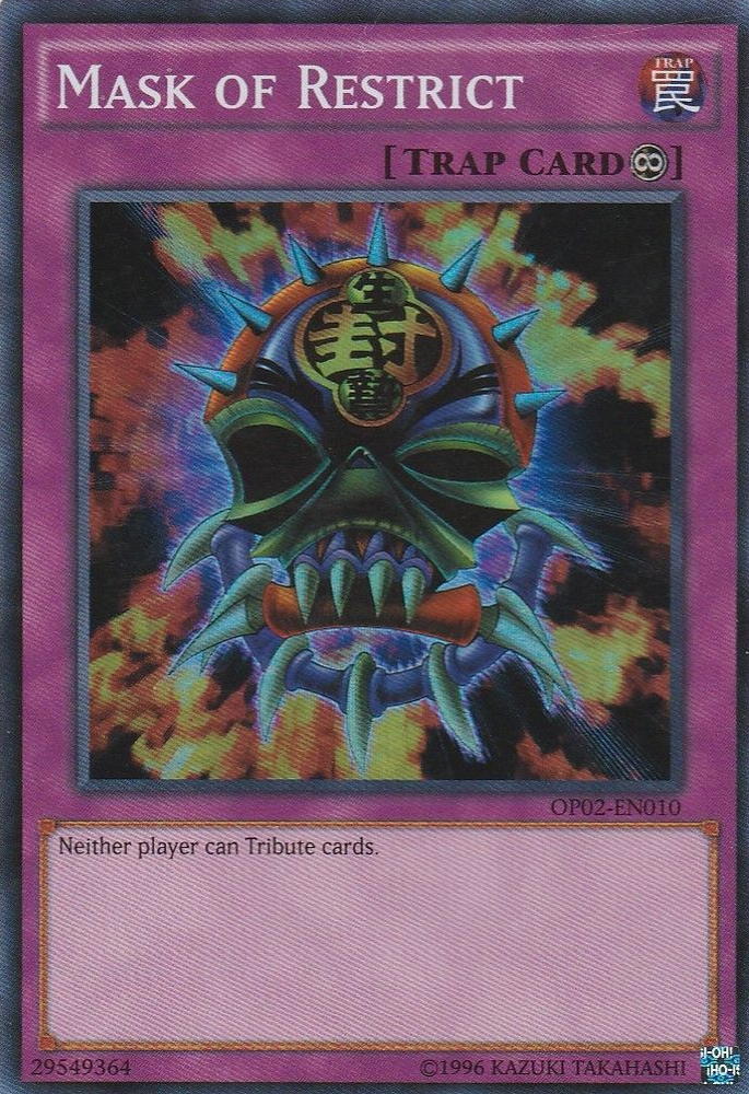 Mask of Restrict [OP02-EN010] Super Rare Yu-Gi-Oh!