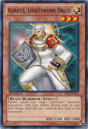Aurkus, Lightsworn Druid [SDLI-EN013] Common Yu-Gi-Oh!
