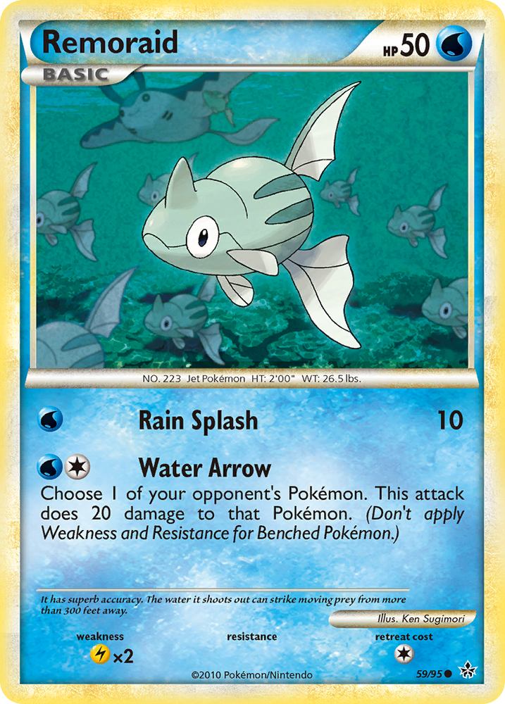 Remoraid (59/95) [HeartGold & SoulSilver: Unleashed] Pokémon