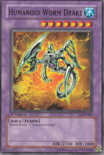 Humanoid Worm Drake [LON-005] Common Yu-Gi-Oh!