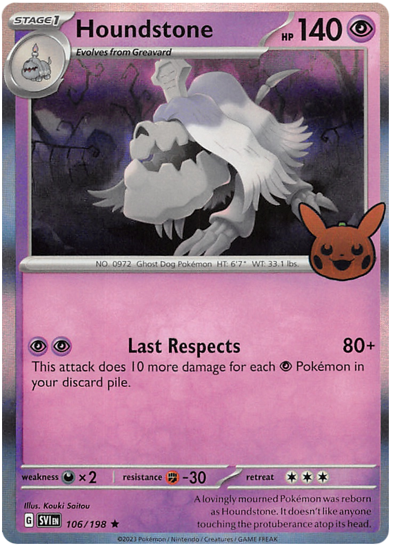 Houndstone (106/198) [Trick or Trade 2023] Pokémon