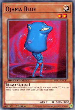 Ojama Blue [SGX1-ENC11] Common Yu-Gi-Oh!