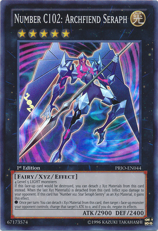 Number C102: Archfiend Seraph [PRIO-EN044] Super Rare Yu-Gi-Oh!