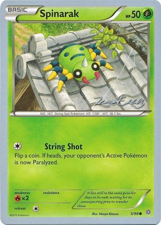 Spinarak (5/98) (Bebe - Jesper Eriksen) [World Championships 2016] Pokémon
