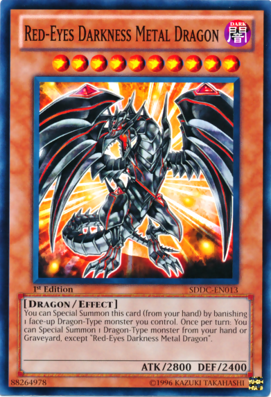 Red-Eyes Darkness Metal Dragon [SDDC-EN013] Common Yu-Gi-Oh!