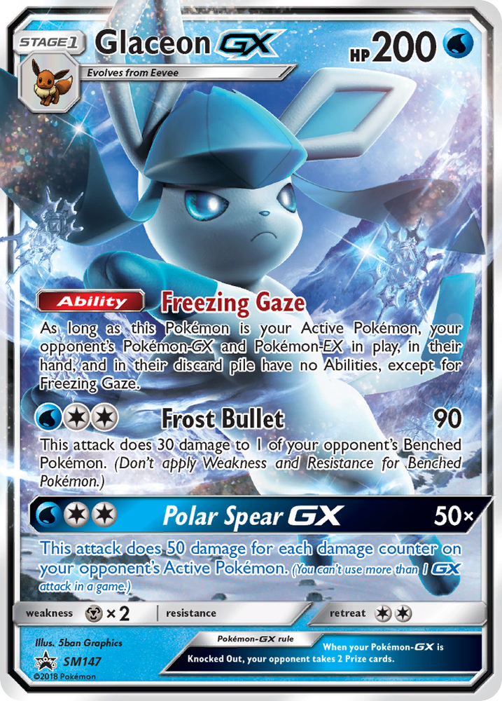 Glaceon GX (SM147) [Sun & Moon: Black Star Promos] Pokémon