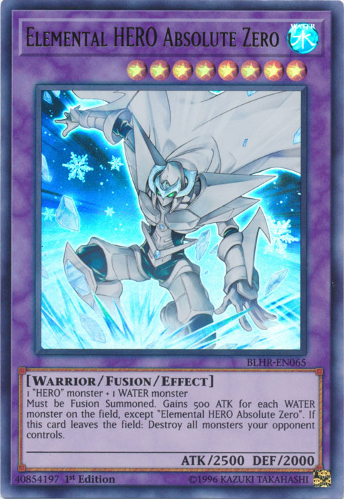 Elemental Hero Absolute Zero [BLHR-EN065] Ultra Rare Yu-Gi-Oh!