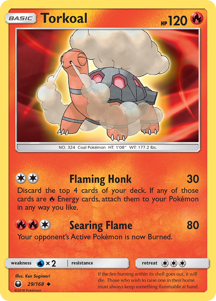 Torkoal (29/168) [Sun & Moon: Celestial Storm] Pokémon