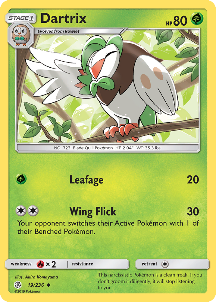 Dartrix (19/236) [Sun & Moon: Cosmic Eclipse] Pokémon