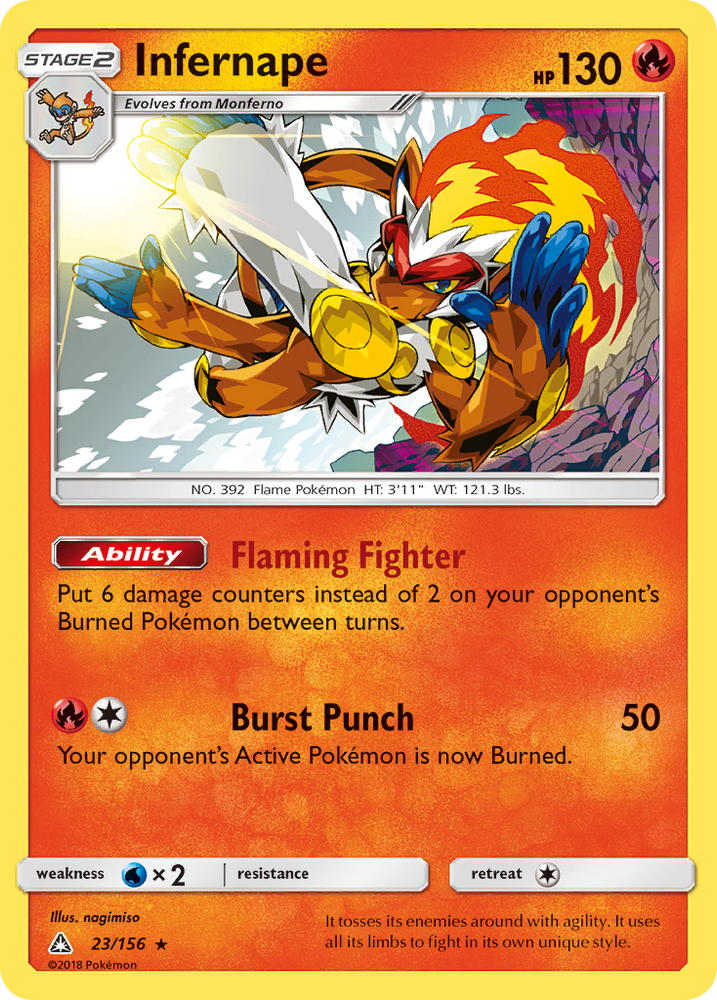 Infernape (23/156) [Sun & Moon: Ultra Prism] Pokémon