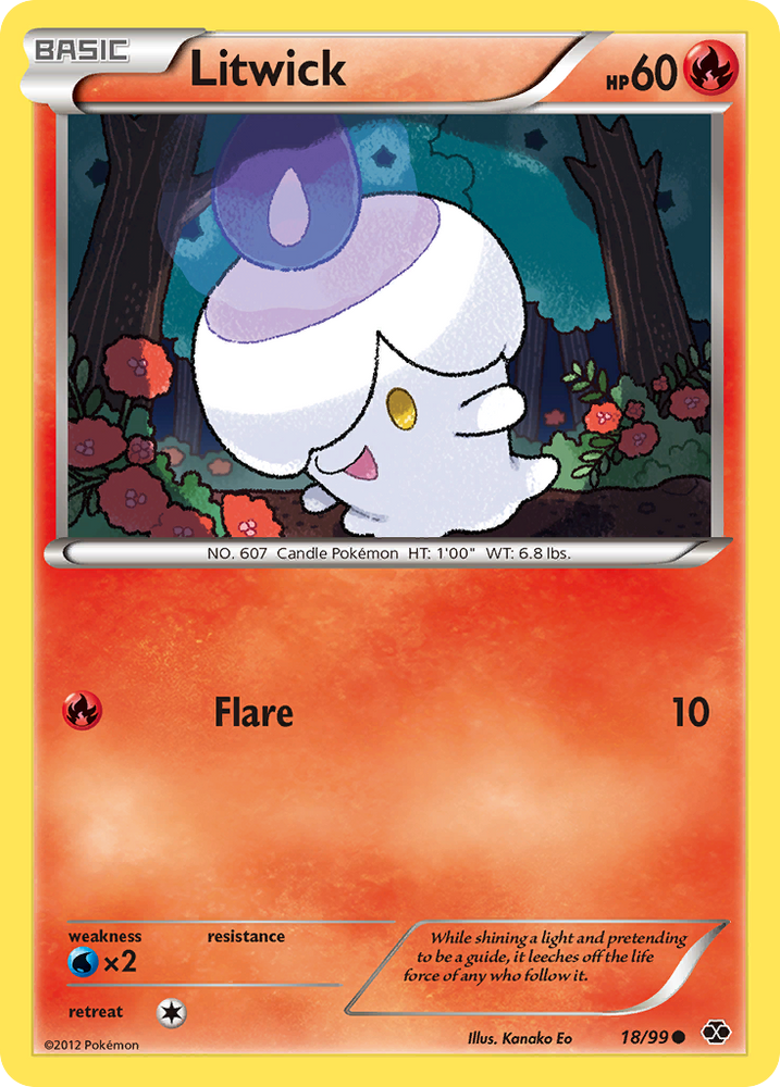 Litwick (18/99) [Black & White: Next Destinies] Pokémon