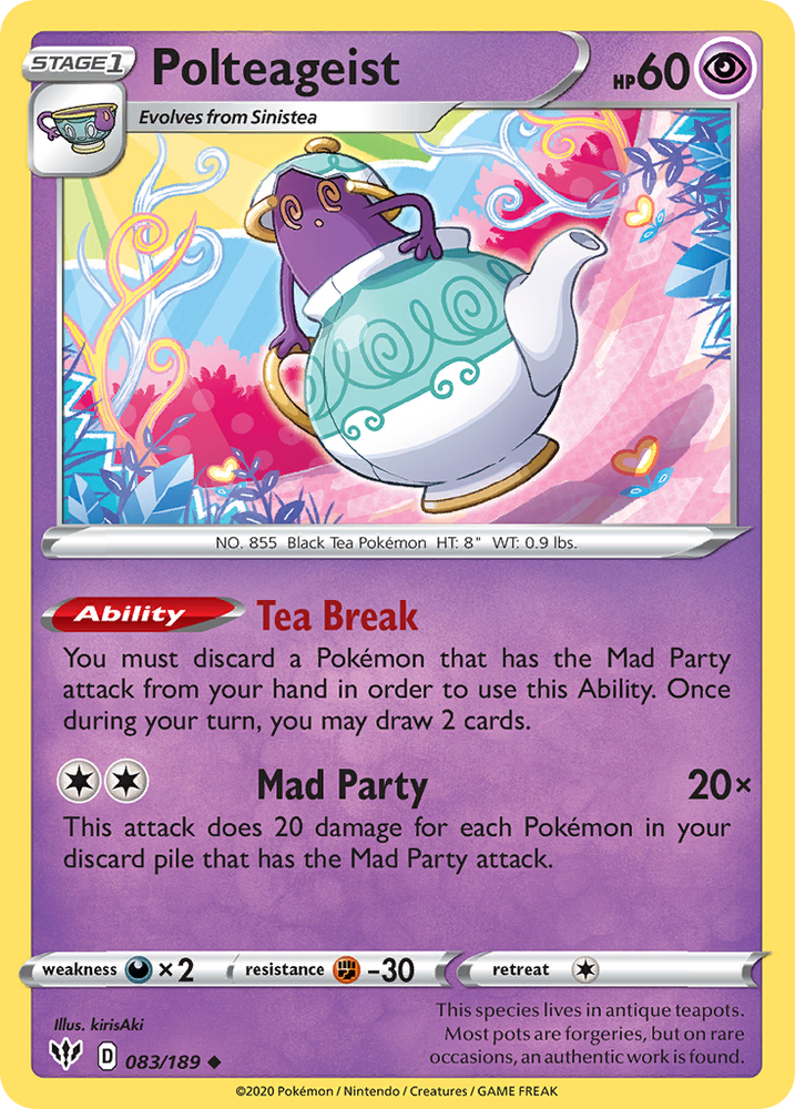 Polteageist (083/189) [Sword & Shield: Darkness Ablaze] Pokémon