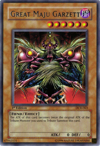 Great Maju Garzett [DCR-063] Rare Yu-Gi-Oh!