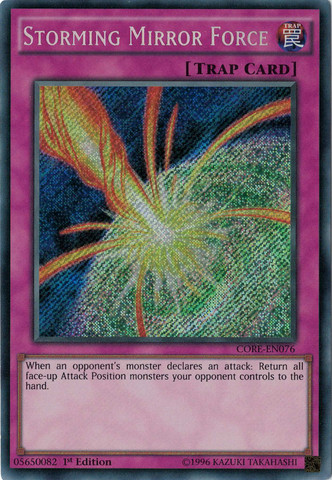 Storming Mirror Force [CORE-EN076] Secret Rare Yu-Gi-Oh!