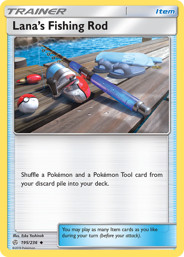 Lana's Fishing Rod (195/236) [Sun & Moon: Cosmic Eclipse] Pokémon